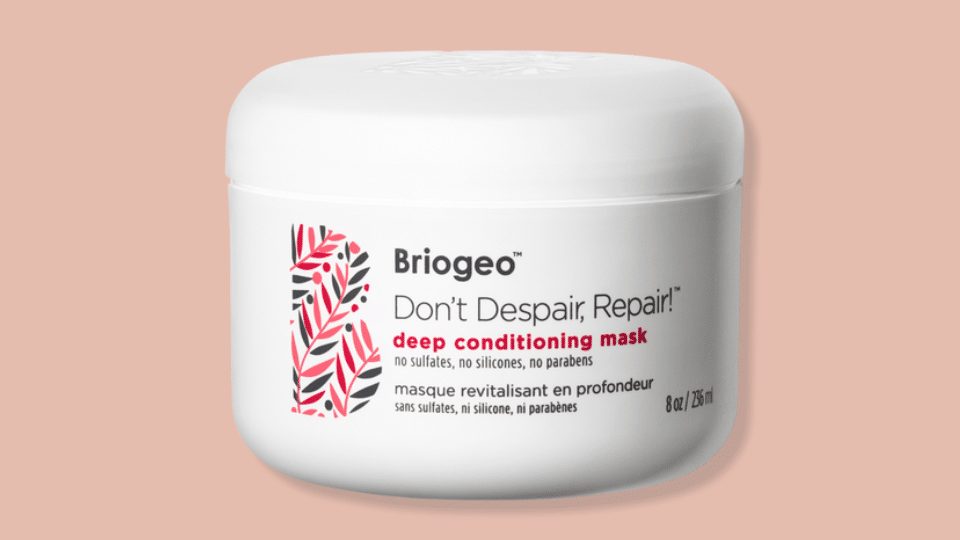 briogeo dont despair repair deep conditioning mask in white jar for strengthening fine hair without heaviness