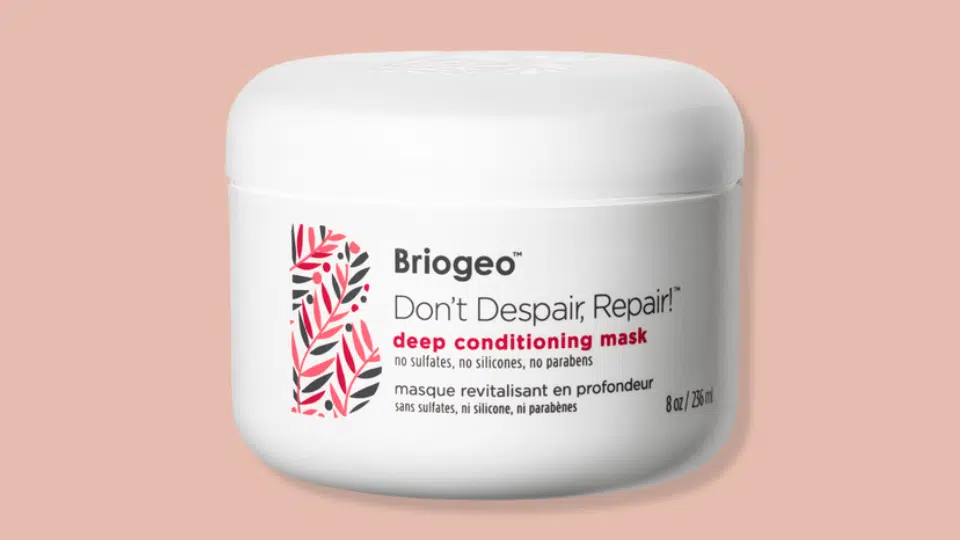 briogeo dont despair repair deep conditioning mask in white jar for strengthening fine hair without heaviness