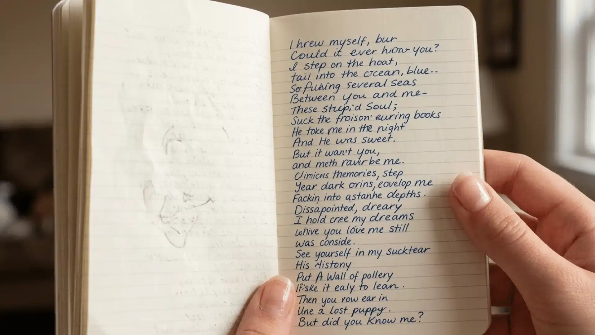 a small notebook with the notebook in a girls hand all written in nicer way