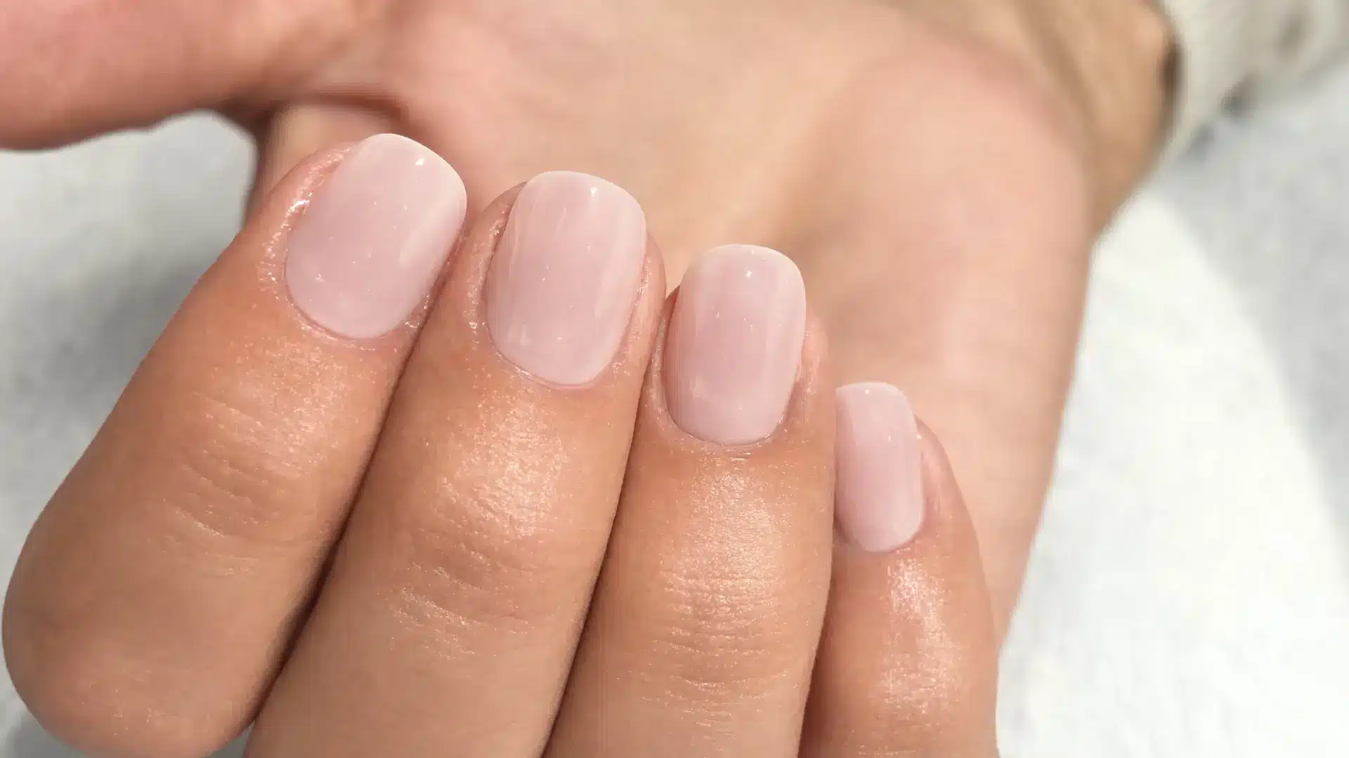 close up silk fiberglass nail extensions short oval round natural square shapes subtle reinforcement thin natural nail repair finish