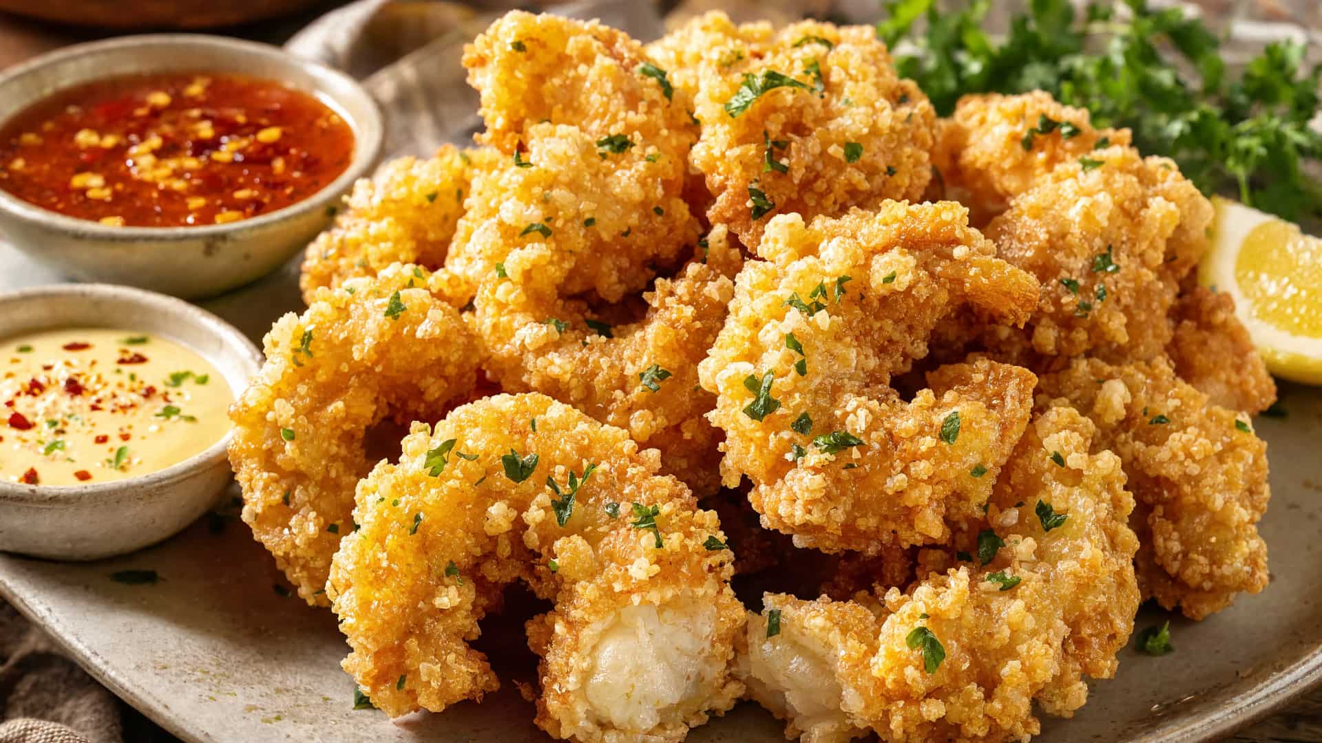 crispy shrimp bites golden fried and perfect for dipping at party gatherings (1)