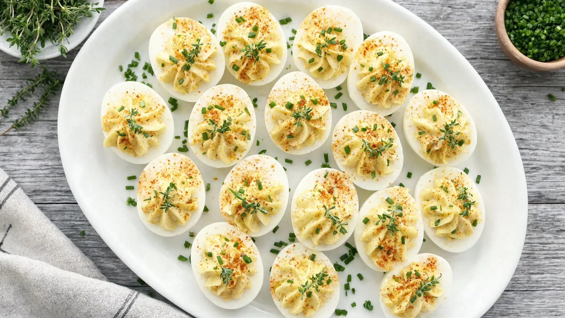 deviled eggs with creamy filling simple classic bites perfect for any party table
