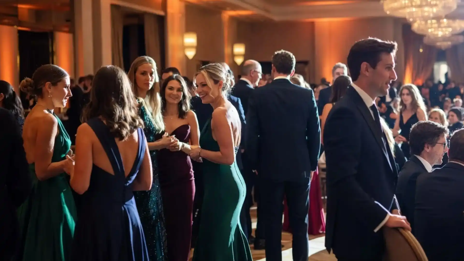 evening wedding guest outfits with darker tones structured silhouettes and refined formal styling