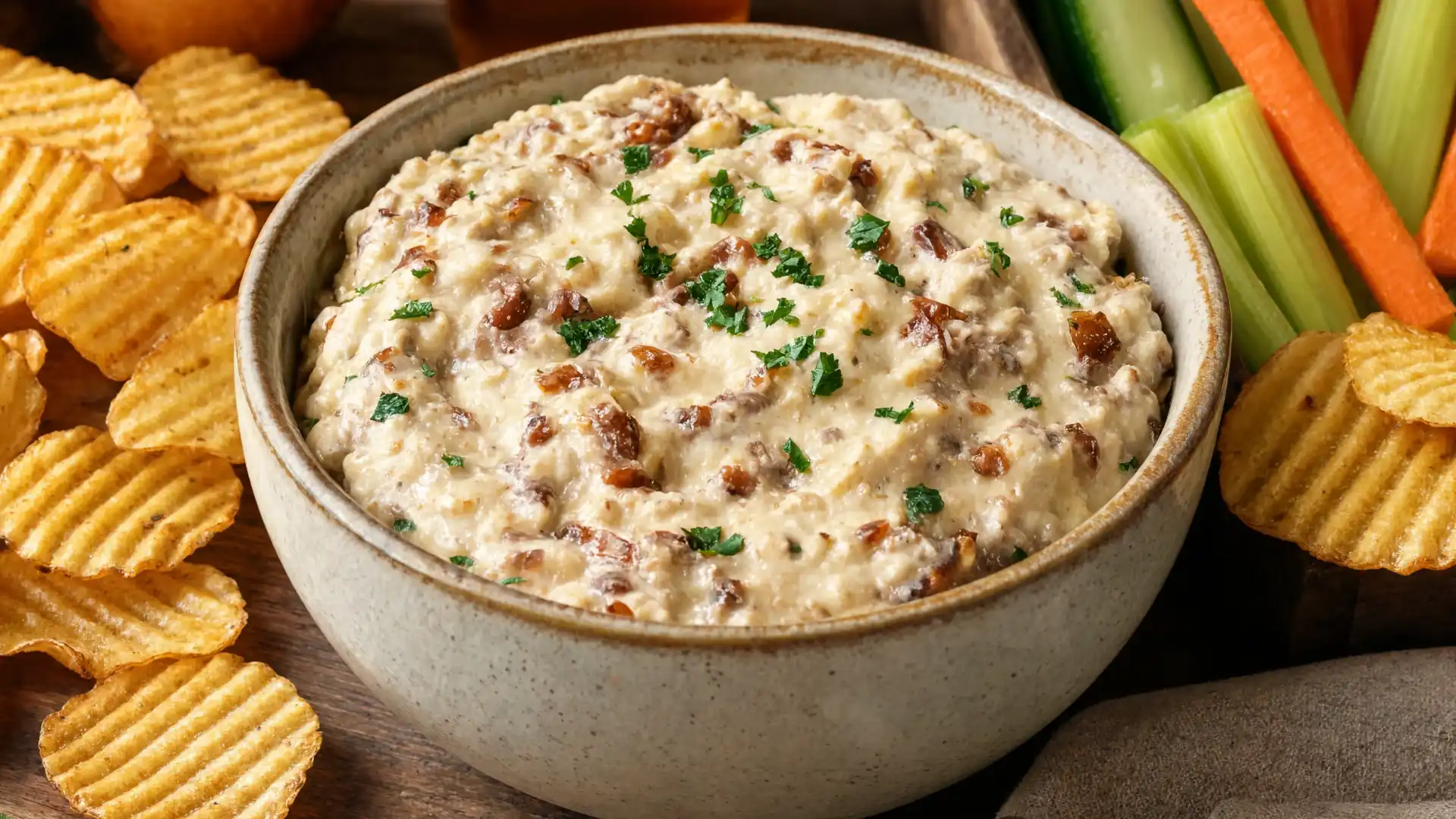 french onion dip creamy savory blend perfect with chips and veggie snacks