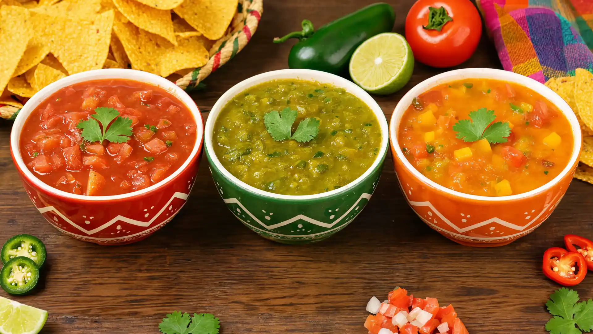 salsa trio mild medium and spicy dips perfect for customizable party flavors