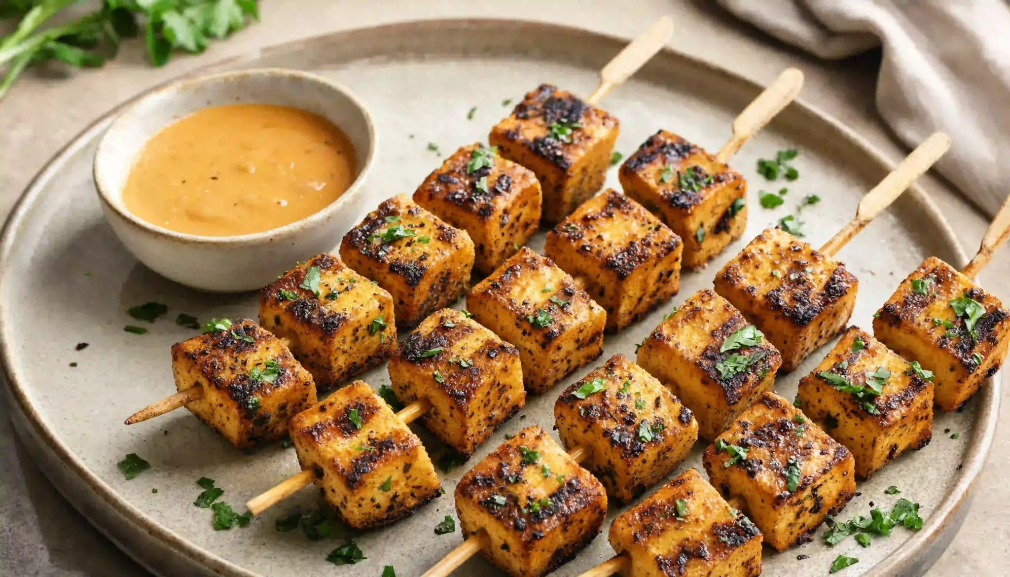 Tofu skewers