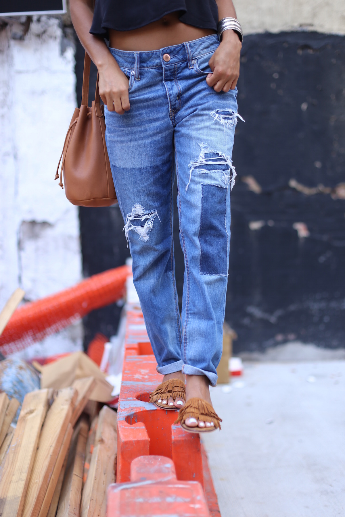 American Eagle Outfitters Distressed Boyfriend Jeans