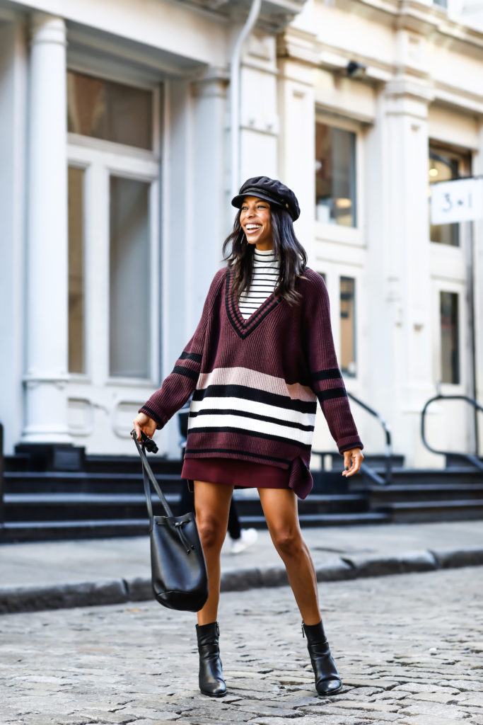 an oversized sweater & mini skirt – Wait, You Need This