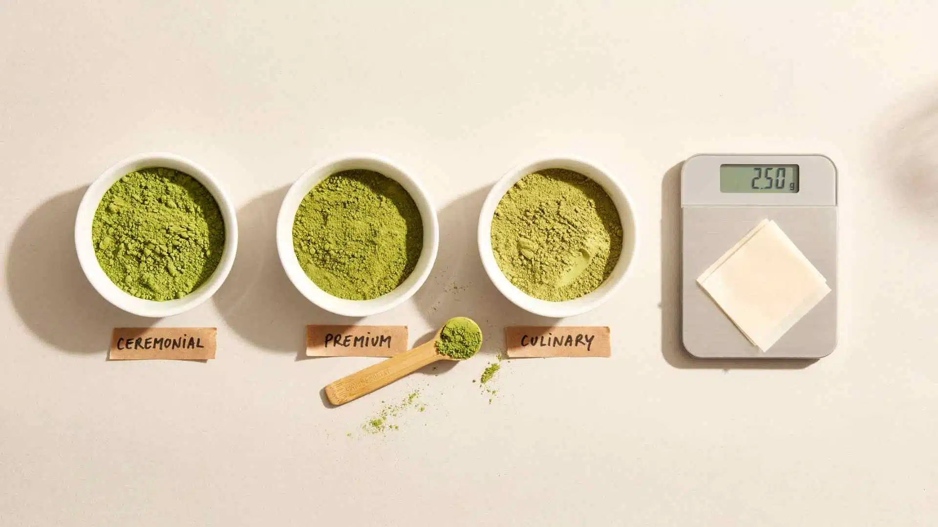 factors affecting matcha caffeine levels and powder grade